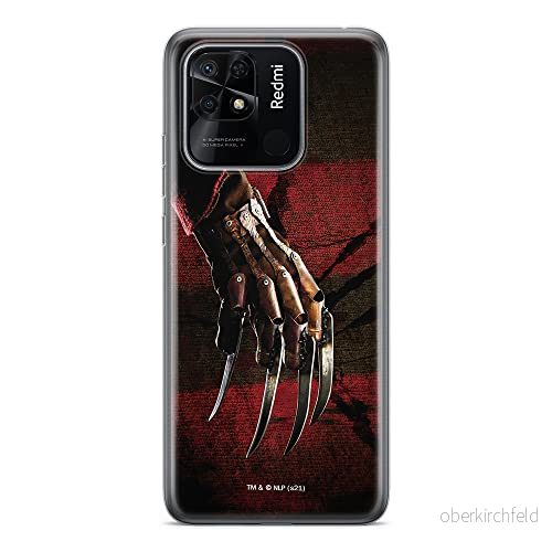 ERT GROUP mobiltelefonfodral för Xiaomi REDMI 10C originalt och officiellt licensierat Horror mönster Nightmare of Elm Street 002 anpassad till formen på mobiltelefonen, fodral tillverkad av TPU plast 5905511552503