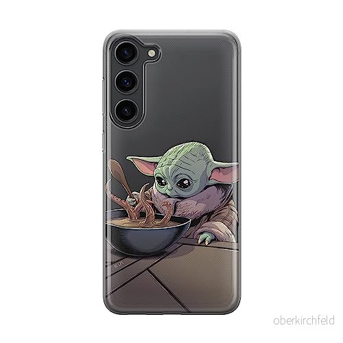 ERT GROUP mobiltelefonfodral för Samsung S23 PLUS originalt och officiellt licensierat Star Wars mönster Baby Yoda 027 optimalt anpassad till formen på mobiltelefonen, gedeeltelijk transparant 5905511448080