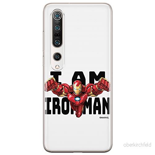 ERT GROUP mobiltelefonfodral för Xiaomi MI 10 / PRO originalt och officiellt licensierat Marvel mönster Iron Man 028 anpassad till formen på mobiltelefonen, fodral tillverkad av TPU plast 5904805143533