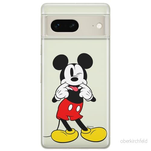ERT GROUP mobiltelefonfodral för Google PIXEL 7 originalt och officiellt licensierat Disney mönster Mickey 053 optimalt anpassad till formen på mobiltelefonen, gedeeltelijk transparant 5905795155100
