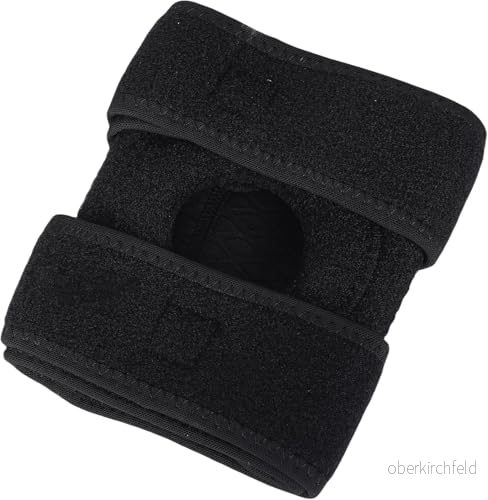 Endless Adjustable Elastic Slip in Knee Support Pair Svart Material: Neopren För Arthritis, Meniscus Tear, ACL, Pain Relief, Löpare, Sport, Träning, Cykling 616967800333