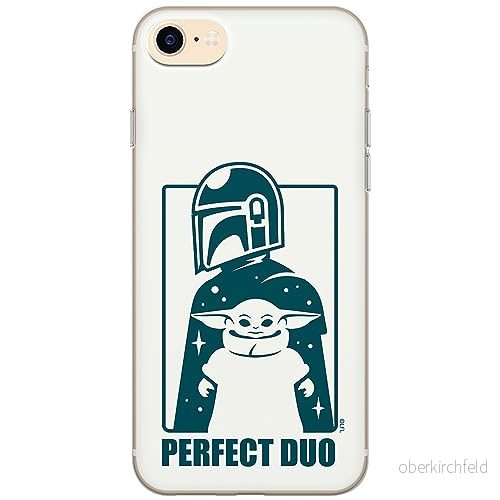 ERT GROUP mobiltelefonfodral för Iphone 7/8/ SE 2/ 3 originalt och officiellt licensierat Star Wars mönster Baby Yoda 034 anpassad till formen på mobiltelefonen, fodral tillverkad av TPU plast 5905511758431