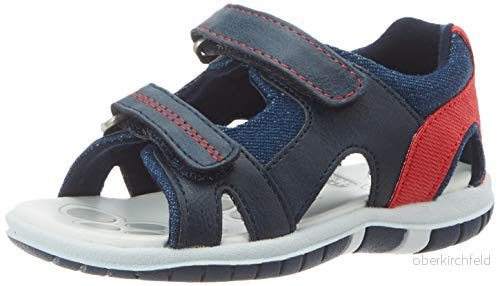 Chicco, Florian sandal, Justerbara dubbla kardborreband sandaler unisex barn , Blå/Röd, 20 8051182060896