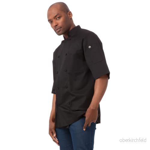 Chef Works Montreal Cool Vent Coat kockjacka för män, svart, 4XL 678544954686