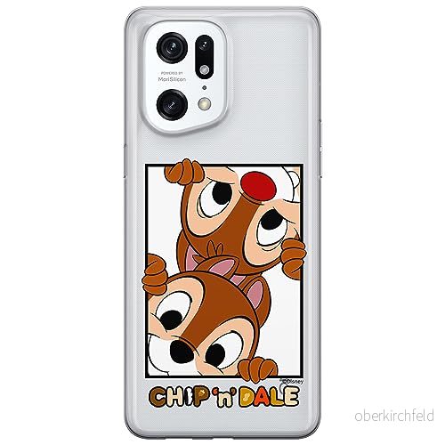ERT GROUP mobiltelefonfodral för Oppo FIND X5 PRO originalt och officiellt licensierat Disney mönster Chip & Dale 005 optimalt anpassad till formen på mobiltelefonen, gedeeltelijk transparant 5905795022181