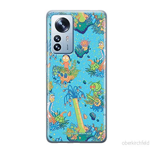 ERT GROUP mobiltelefonfodral för Xiaomi 12 / 12X originalt och officiellt licensierat Rick and Morty mönster & 020 anpassad till formen på mobiltelefonen, fodral tillverkad av TPU plast 5905511494070