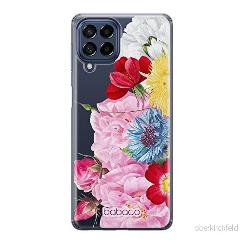 ERT GROUP mobiltelefonfodral för Samsung M33 5G originalt och officiellt licensierat Babaco mönster Flowers 056 optimalt anpassad till formen på mobiltelefonen, gedeeltelijk transparant 5905511356057
