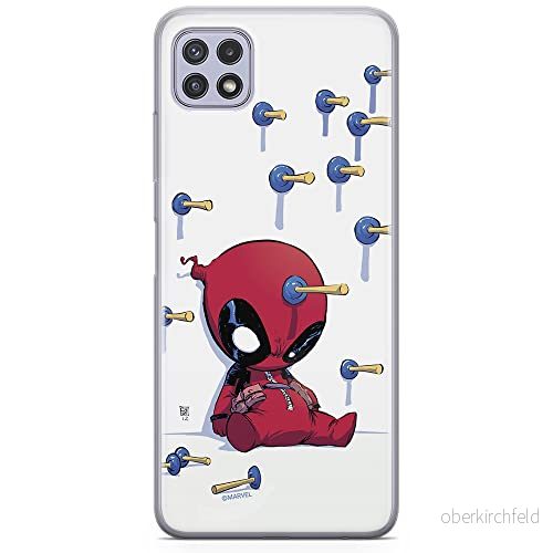 ERT GROUP mobiltelefonfodral för Samsung A22 5G originalt och officiellt licensierat Marvel mönster Deadpool 005 optimalt anpassad till formen på mobiltelefonen, fodral tillverkad av TPU plast 5903932804096