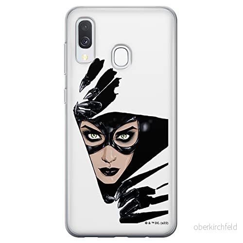 ERT GROUP mobiltelefonfodral för Samsung A40 originalt och officiellt licensierat DC mönster Catwoman 008 optimalt anpassad till formen på mobiltelefonen, fodral tillverkad av TPU plast 5905131555274