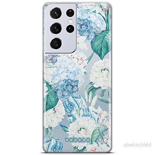 ERT GROUP mobiltelefonfodral för Samsung S21 ULTRA originalt och officiellt licensierat Babaco mönster Flowers 028 optimalt anpassad till formen på mobiltelefonen, gedeeltelijk transparant 5905131271631
