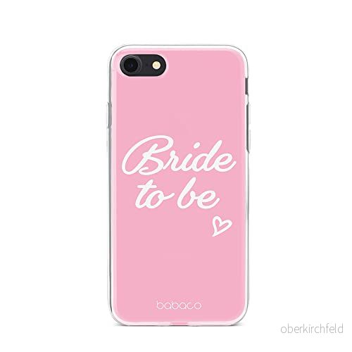 ERT GROUP mobiltelefonfodral för Iphone 7/8/ SE 2/ 3 originalt och officiellt licensierat Babaco mönster Bride to be 001 anpassad till formen på mobiltelefonen, fodral tillverkad av TPU plast 5904805766046