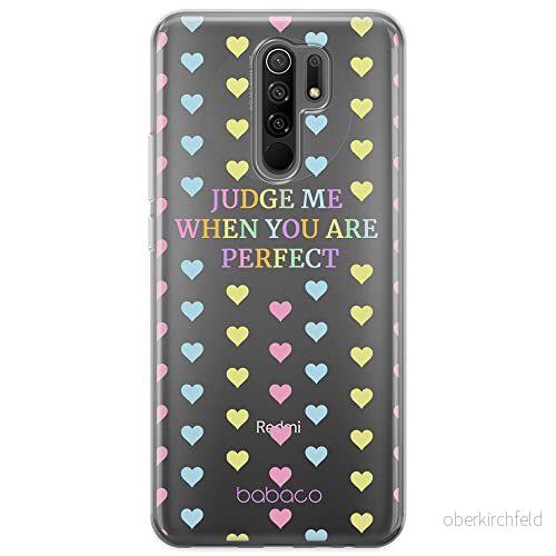 ERT GROUP mobiltelefonfodral för Xiaomi REDMI 9 originalt och officiellt licensierat Babaco mönster Judge me 001 optimalt anpassad till formen på mobiltelefonen, gedeeltelijk transparant 5903932901177