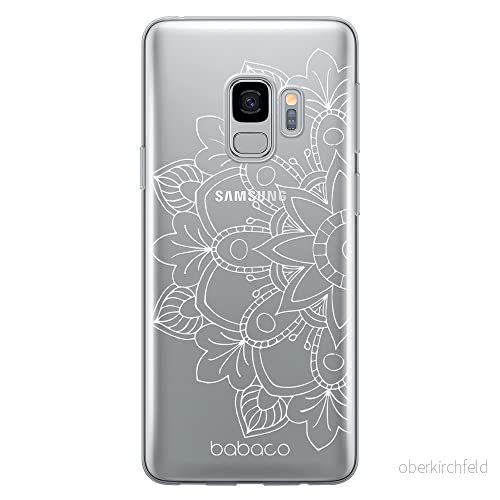 ERT GROUP mobiltelefonfodral för Samsung S9 originalt och officiellt licensierat Babaco mönster Mandalas 005 Vit optimalt anpassad till formen på mobiltelefonen, gedeeltelijk transparant 5904805835278