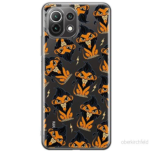 ERT GROUP mobiltelefonfodral för Xiaomi 11 LITE 4G/5G originalt och officiellt licensierat Disney mönster Scar 002, gedeeltelijk transparant 5905131437440
