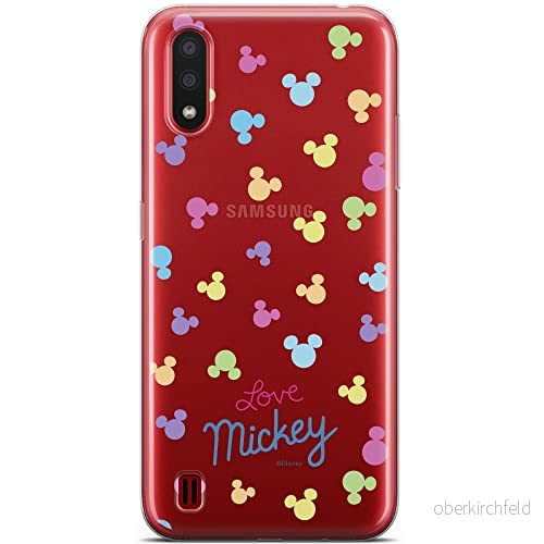 ERT GROUP mobiltelefonfodral för Samsung A01 originalt och officiellt licensierat Disney mönster Mickey 017 optimalt anpassad till formen på mobiltelefonen, gedeeltelijk transparant 5904805424663