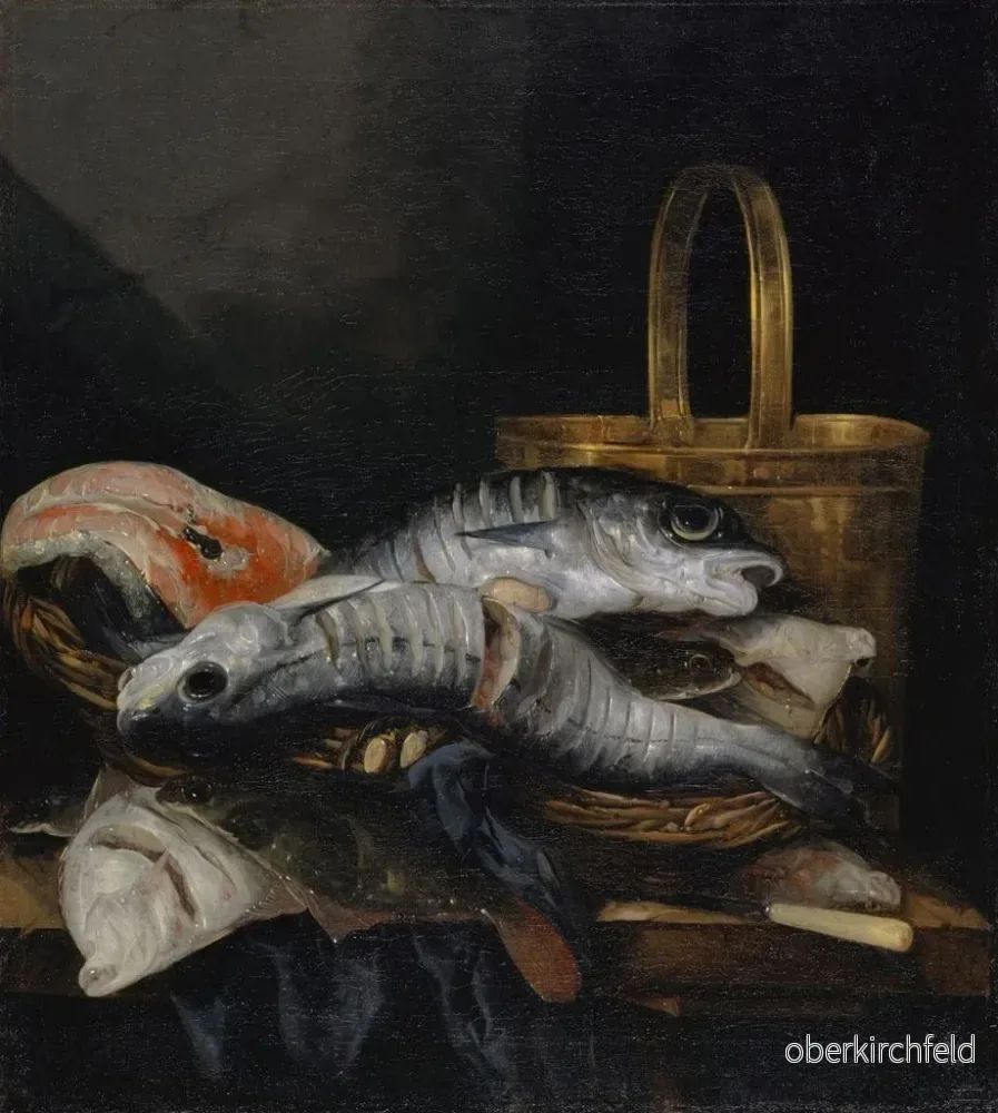 Målning av död fisk - Abraham van Beyeren - Bild 2