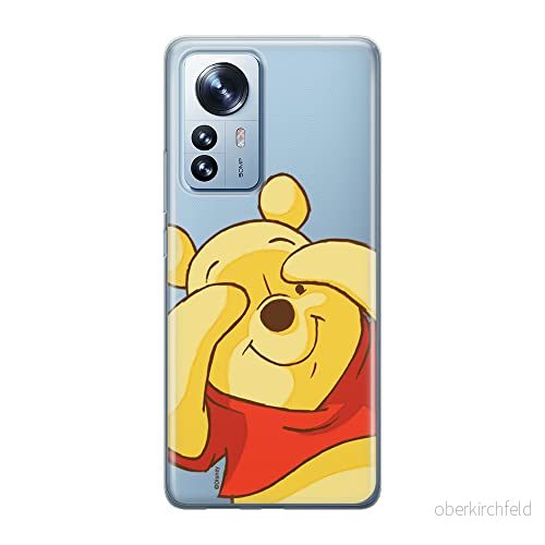 ERT GROUP mobiltelefonfodral för Xiaomi 12 / 12X originalt och officiellt licensierat Disney mönster Winnie the Pooh & Friends 033 anpassad till formen på mobiltelefonen, gedeeltelijk transparant 5905511486907