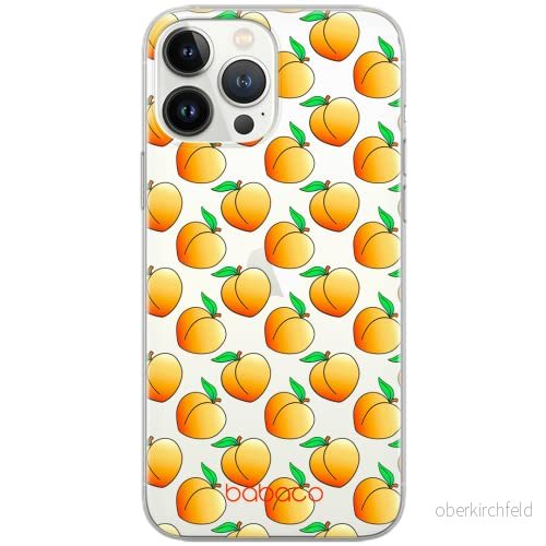 ERT GROUP mobiltelefonfodral för Apple Iphone 5/5S/SE originalt och officiellt licensierat Babaco mönster Peaches 001 Vit optimalt anpassad till formen på mobiltelefonen, gedeeltelijk transparant 5903040094419