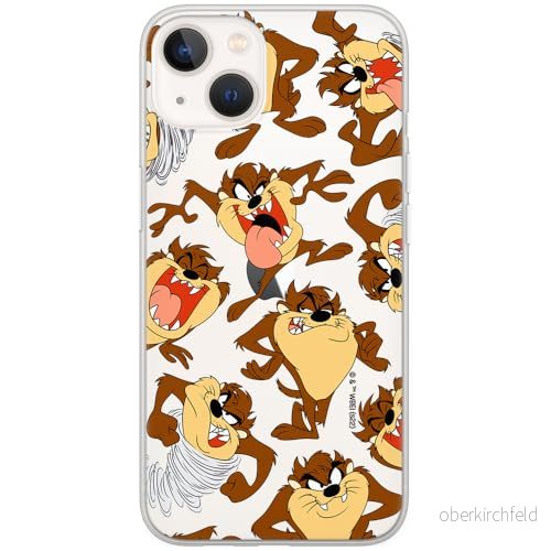 ERT GROUP mobiltelefonfodral för Iphone 13 MINI originalt och officiellt licensierat Looney Tunes mönster Tasmanian 005 optimalt anpassad till formen på mobiltelefonen, gedeeltelijk transparant 5905511624194