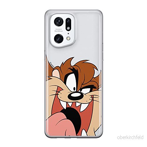ERT GROUP mobiltelefonfodral för Oppo FIND X5 PRO originalt och officiellt licensierat Looney Tunes mönster Tasmanian 001 optimalt anpassad till formen på mobiltelefonen, gedeeltelijk transparant 5905511398705