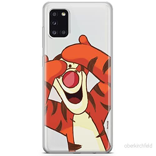 ERT GROUP mobiltelefonfodral för Samsung A31 originalt och officiellt licensierat Disney mönster Winnie the Pooh and friends 035 anpassad till formen på mobiltelefonen, gedeeltelijk transparant 5903537537740