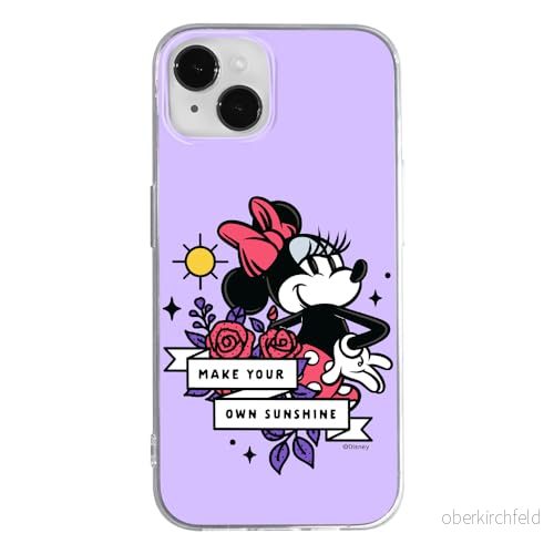 ERT GROUP mobiltelefonfodral för Iphone 14 originalt och officiellt licensierat Disney mönster Minnie 073 optimalt anpassad till formen på mobiltelefonen, fodral tillverkad av TPU plast 5905795025601