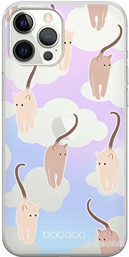 ERT GROUP mobiltelefonfodral för Iphone 12/12 PRO originalt och officiellt licensierat Babaco mönster Cats 015 optimalt anpassad till formen på mobiltelefonen, gedeeltelijk transparant 5905131116277