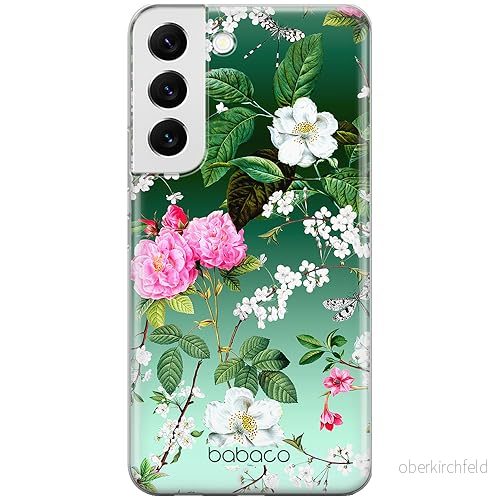 ERT GROUP mobiltelefonfodral för Samsung S22 originalt och officiellt licensierat Babaco mönster Flowers 035 optimalt anpassad till formen på mobiltelefonen, fodral tillverkad av TPU plast 5905131295613