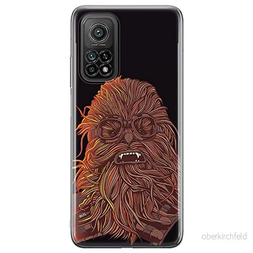 ERT GROUP mobiltelefonfodral för Xiaomi MI 10T 5G / PRO originalt och officiellt licensierat Star Wars mönster Chewbacca 007, fodral tillverkad av TPU plast 5903040347287