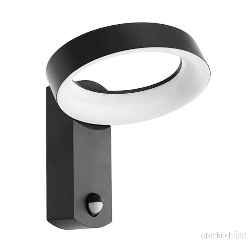 Vägglampa Utebelysning Eglo Pernate med Sensor Antracit/Vit 9002759973087