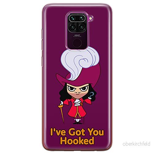 ERT GROUP mobiltelefonfodral för Xiaomi REDMI NOTE 9 originalt och officiellt licensierat Disney mönster James Hook 001 optimalt anpassad till formen på mobiltelefonen, fodral tillverkad av TPU plast 5905131450449