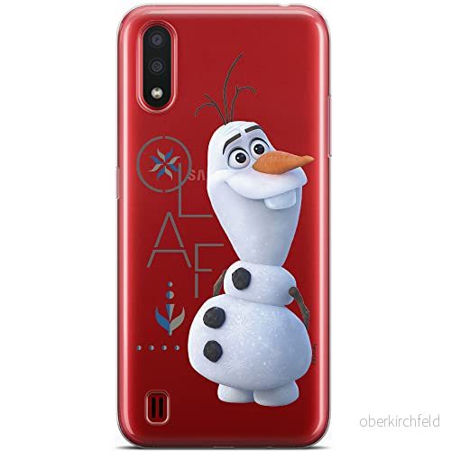 ERT GROUP mobiltelefonfodral för Samsung A01 originalt och officiellt licensierat Disney mönster Olaf 004 optimalt anpassad till formen på mobiltelefonen, gedeeltelijk transparant 5902980970821