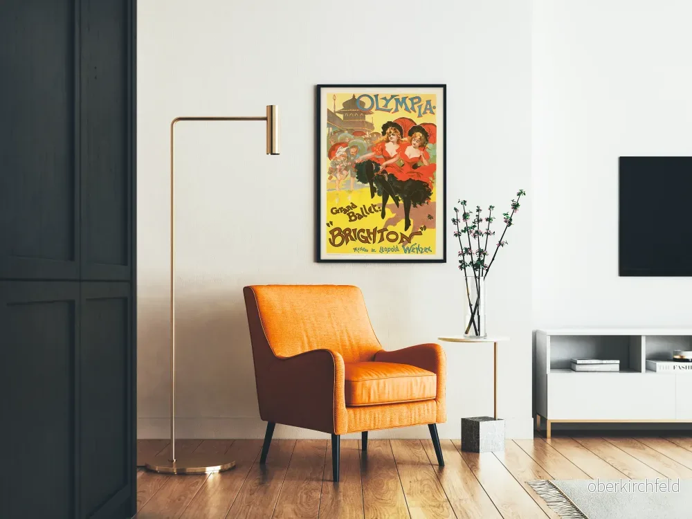 Vintageaffisch Grand Ballet Brighton väggdekoration - Bild 2