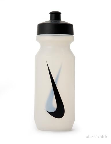 Nike Unisex Big Mouth Vattenflaska, Clear/Black/Black, 650 ml 887791197733