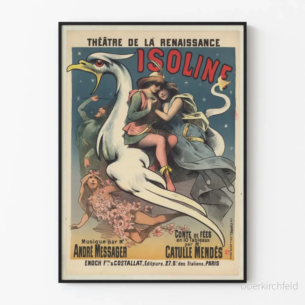 Teateraffisch av Renaissance Isoline - Vintage väggdekoration
