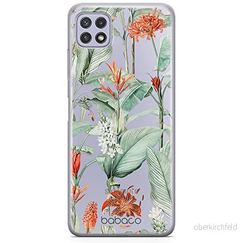 ERT GROUP mobiltelefonfodral för Samsung A22 5G originalt och officiellt licensierat Babaco mönster Flowers 048 optimalt anpassad till formen på mobiltelefonen, gedeeltelijk transparant 5905131341181