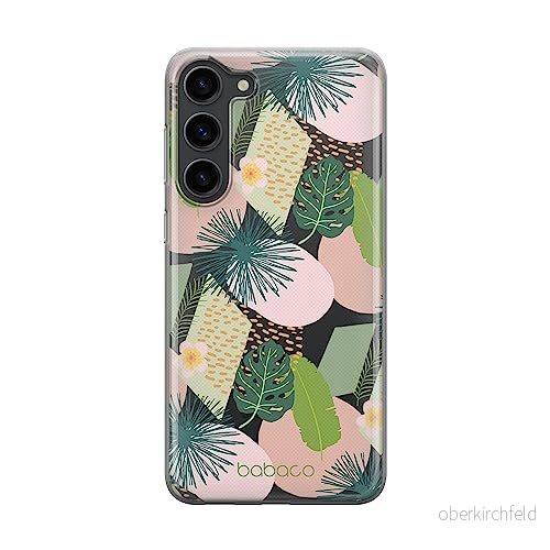 ERT GROUP mobiltelefonfodral för Samsung S23 PLUS originalt och officiellt licensierat Babaco mönster Plants 012 optimalt anpassad till formen på mobiltelefonen, gedeeltelijk transparant 5905511450465