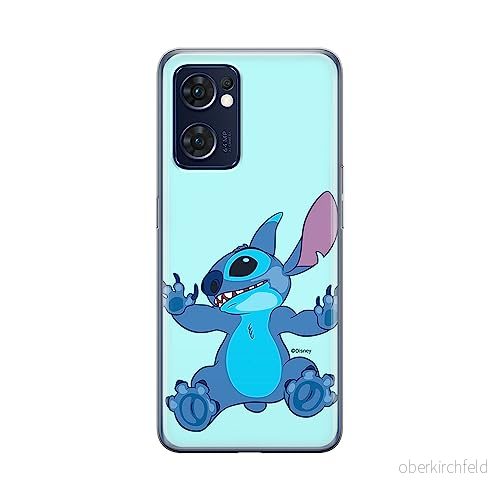 ERT GROUP mobiltelefonfodral för Oppo RENO 7 5G originalt och officiellt licensierat Disney mönster Stitch 021 optimalt anpassad till formen på mobiltelefonen, fodral tillverkad av TPU plast 5905511315559