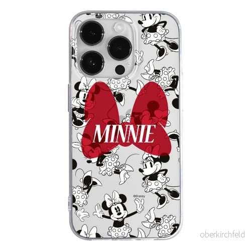 ERT GROUP mobiltelefonfodral för Apple Iphone 14 PRO originalt och officiellt licensierat Disney mönster Minnie 048 optimalt anpassad till formen på mobiltelefonen, gedeeltelijk transparant 5905131913524