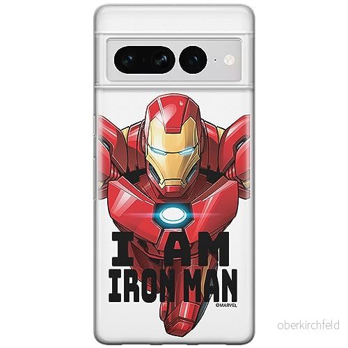 ERT GROUP mobiltelefonfodral för Google PIXEL 7 PRO originalt och officiellt licensierat Marvel mönster Iron Man 029 optimalt anpassad till formen på mobiltelefonen, fodral tillverkad av TPU plast 5905795169459