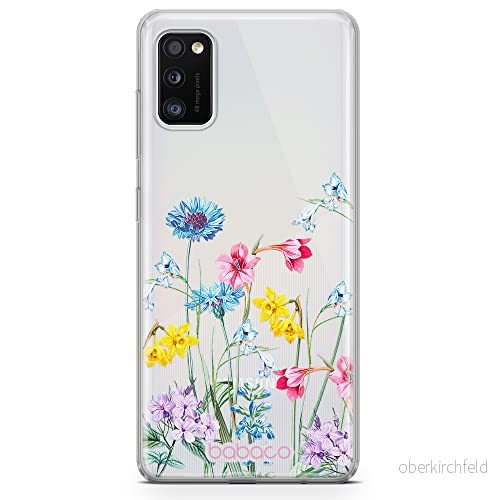 ERT GROUP mobiltelefonfodral för Samsung A41 originalt och officiellt licensierat Babaco mönster Flowers 040 optimalt anpassad till formen på mobiltelefonen, gedeeltelijk transparant 5905131310347