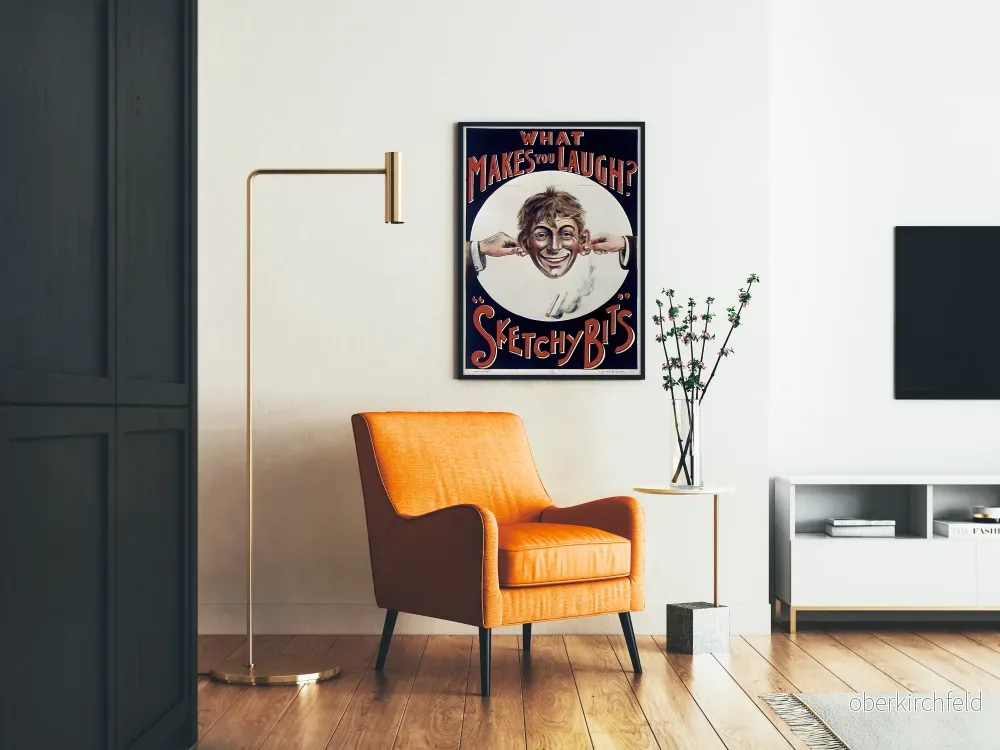 Vintage humorposter "Vad får dig att skratta?" Sketchy Bits - Bild 2
