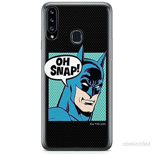 ERT GROUP mobiltelefonfodral för Samsung A20S originalt och officiellt licensierat DC mönster Batman 038 optimalt anpassad till formen på mobiltelefonen, fodral tillverkad av TPU plast 5905131549266