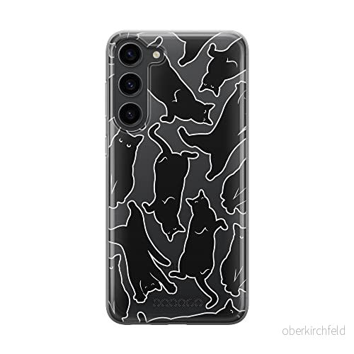 ERT GROUP mobiltelefonfodral för Samsung S23 originalt och officiellt licensierat Babaco mönster Cats 005 optimalt anpassad till formen på mobiltelefonen, gedeeltelijk transparant 5905511428075