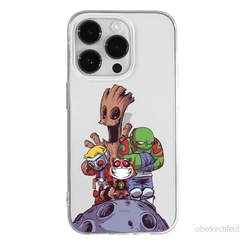 ERT GROUP mobiltelefonfodral för Apple Iphone 14 PRO originalt och officiellt licensierat Marvel mönster Guardians of the Galaxy 017 anpassad till formen på mobiltelefonen, gedeeltelijk transparant 5905131925176