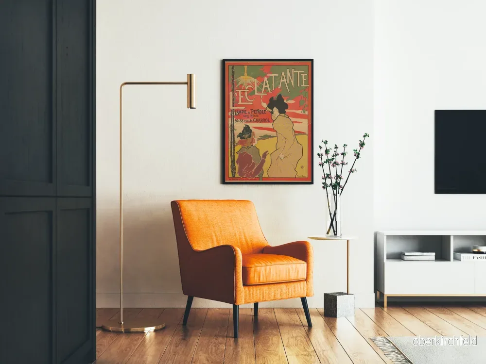 Vintageposter L’Éclatante - Retro väggdekoration konst - Bild 2