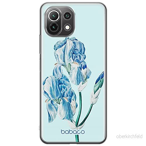 ERT GROUP mobiltelefonfodral för Xiaomi 11 LITE 4G/5G originalt och officiellt licensierat Babaco mönster Flowers 025, fodral tillverkad av TPU plast 5905131257802