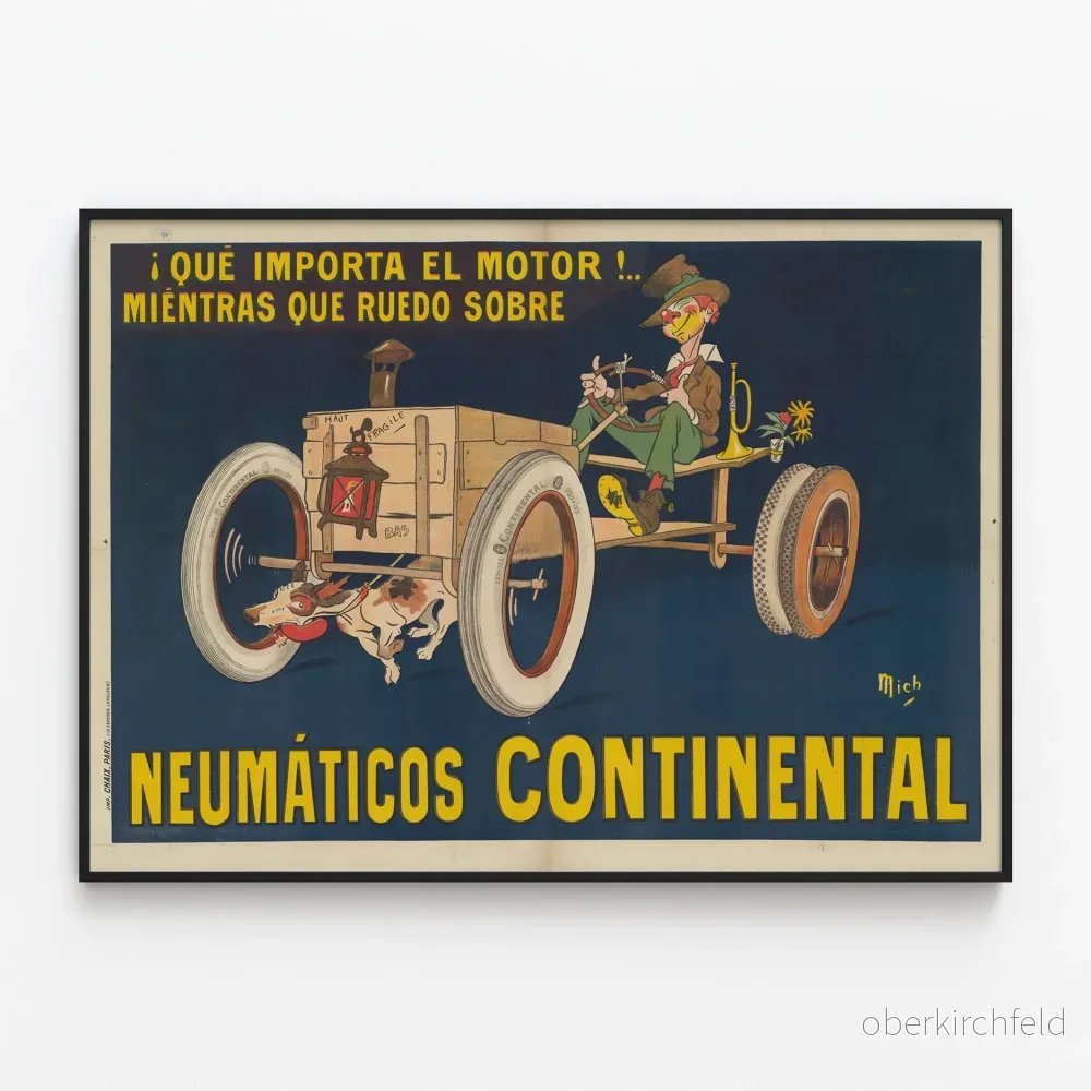 Vintage reklamposter för Continental däck