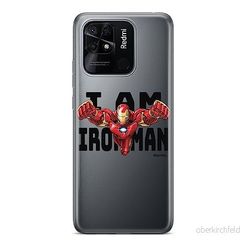 ERT GROUP mobiltelefonfodral för Xiaomi REDMI 10C originalt och officiellt licensierat Marvel mönster Iron Man 028 optimalt anpassad till formen på mobiltelefonen, gedeeltelijk transparant 5905511547394