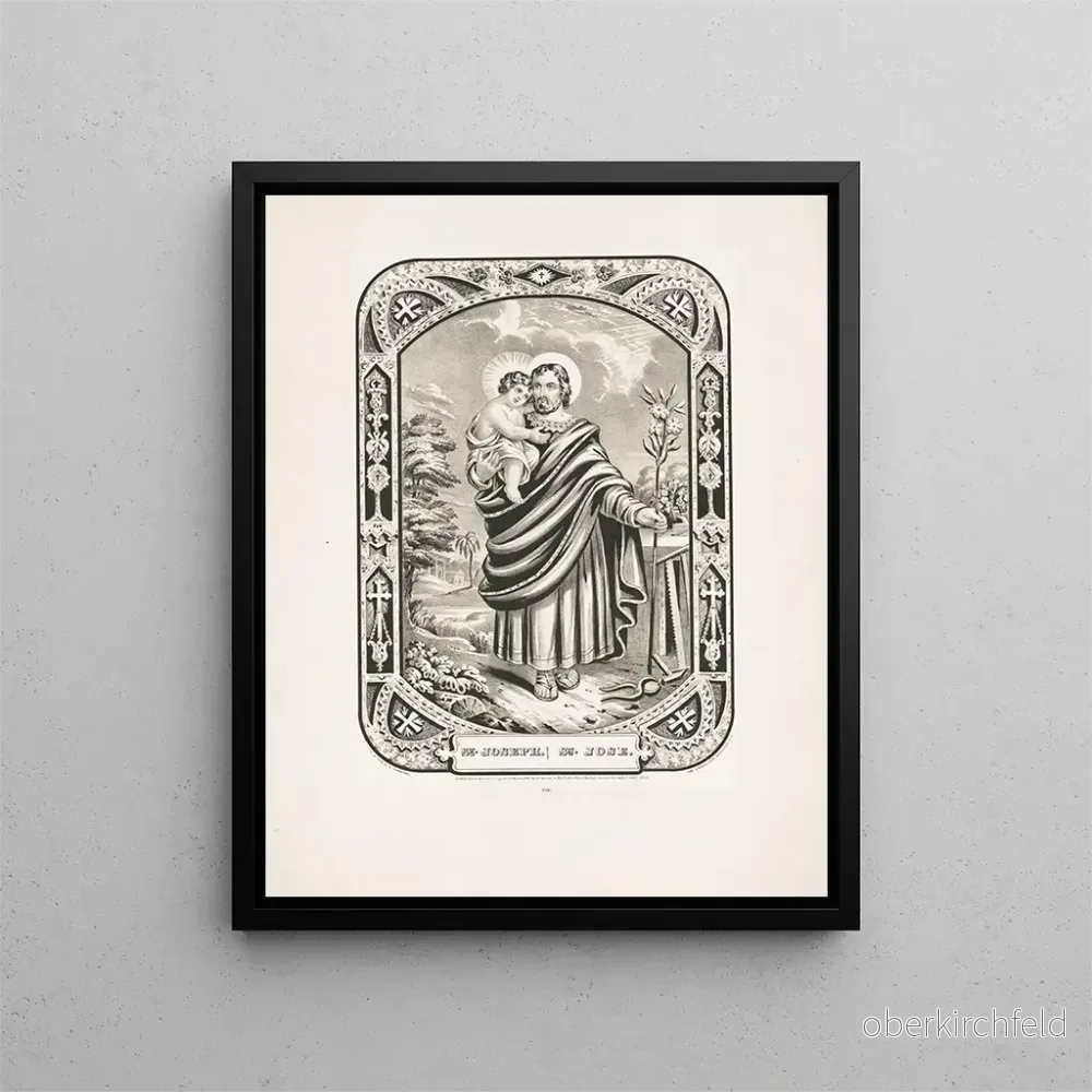 Målning Saint Joseph - Currier & Ives | Konsttryck